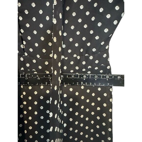 Alexis Davinia Black and White Polka Dot Pants Jumpsuit Sz Small Designer - Picture 15 of 16